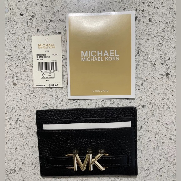 Winner’s Choice MSRP$188-One Michael Kors,RARE BELTED Pebbled Leather Card Case - Picture 1 of 6